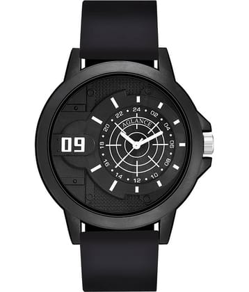 Aglance Black Silicon Analog Men's Watch