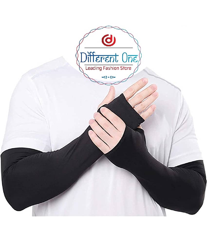D1 DIFFERENT ONE Black Polyester Men's UV Protection Gloves ( Pack of 1 )