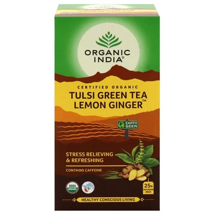 OI TULSI GREEN TEA LEMON GINGER BAGS