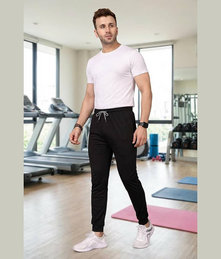 Kashvi Sarees BLACK Lycra Men's Trackpants ( Pack of 1 )
