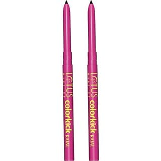 Lotus Make-Up Colorkick Kajal Black Pencil Stick Smudge Proof Water Proof (Black, 0.56 G)