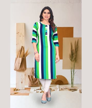 KETAKI FASHION Pack of 1 Crepe Printed Straight Women's Kurti - ( Multicolor )
