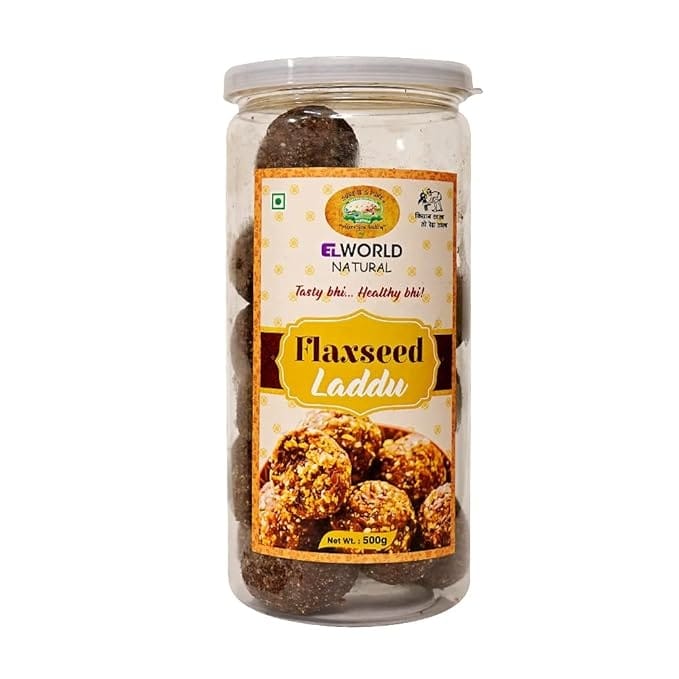 Elworld Agro & Organic Food Products Flaxseed Laddoo 500g