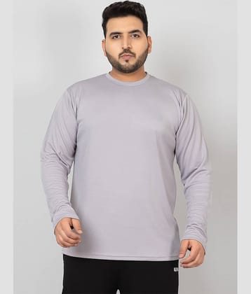 Chkokko Pack of 1 Polyester Regular Fit Men's T-Shirt ( Grey )