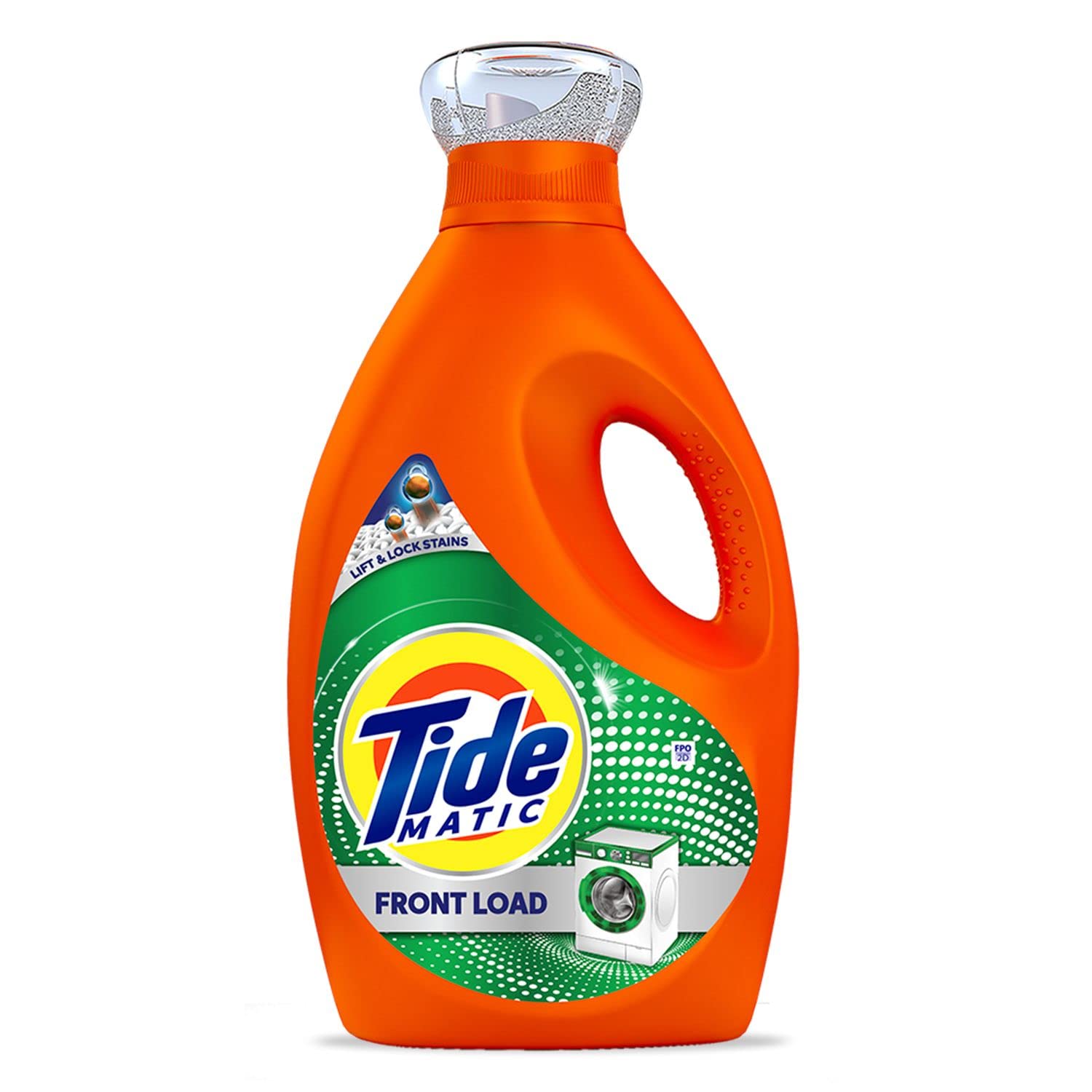 Tide Matic Liquid Detergent 850 Ml, Liquid Detergent Front Load Washing Machine, Deep Clean in Comapct Bottle