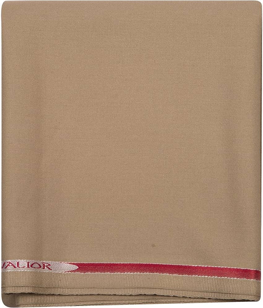 Maharaja Beige Poly Blend Unstitched Pant Pc
