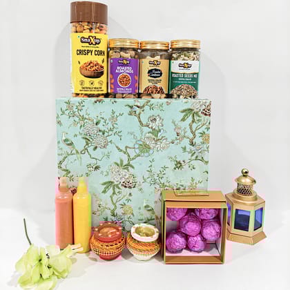 SnaXup Roasted Treats & Chocos Diwali Gift Hamper Box