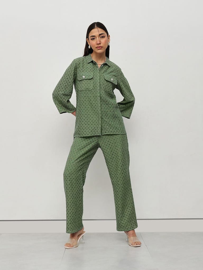 Schiffli Co-ord Set
