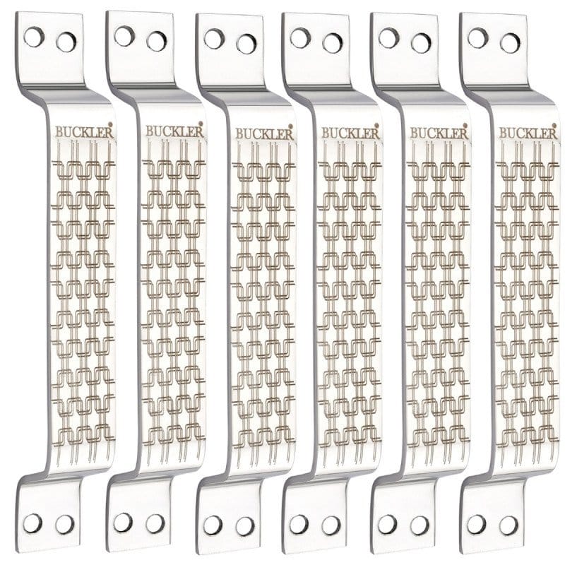 BUCKLLER Stainless Steel Door & Cabinet Handles, Knobs Handles-Size-6 Inch-6 Pcs-Laser Printed Design-SSL02