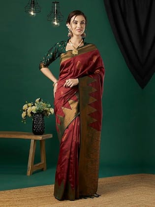 Women's Kanjivaram Art Silk Saree