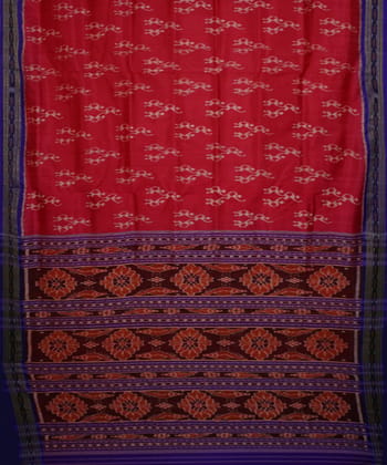 Pink blue silk handwoven khandua saree Pink blue silk handwoven khandua saree