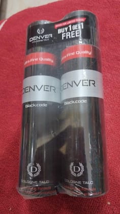 DENVER BLACK CODE TALC 100G B1G1 FREE