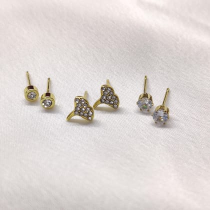 Leaf Earrings- Set Of 3