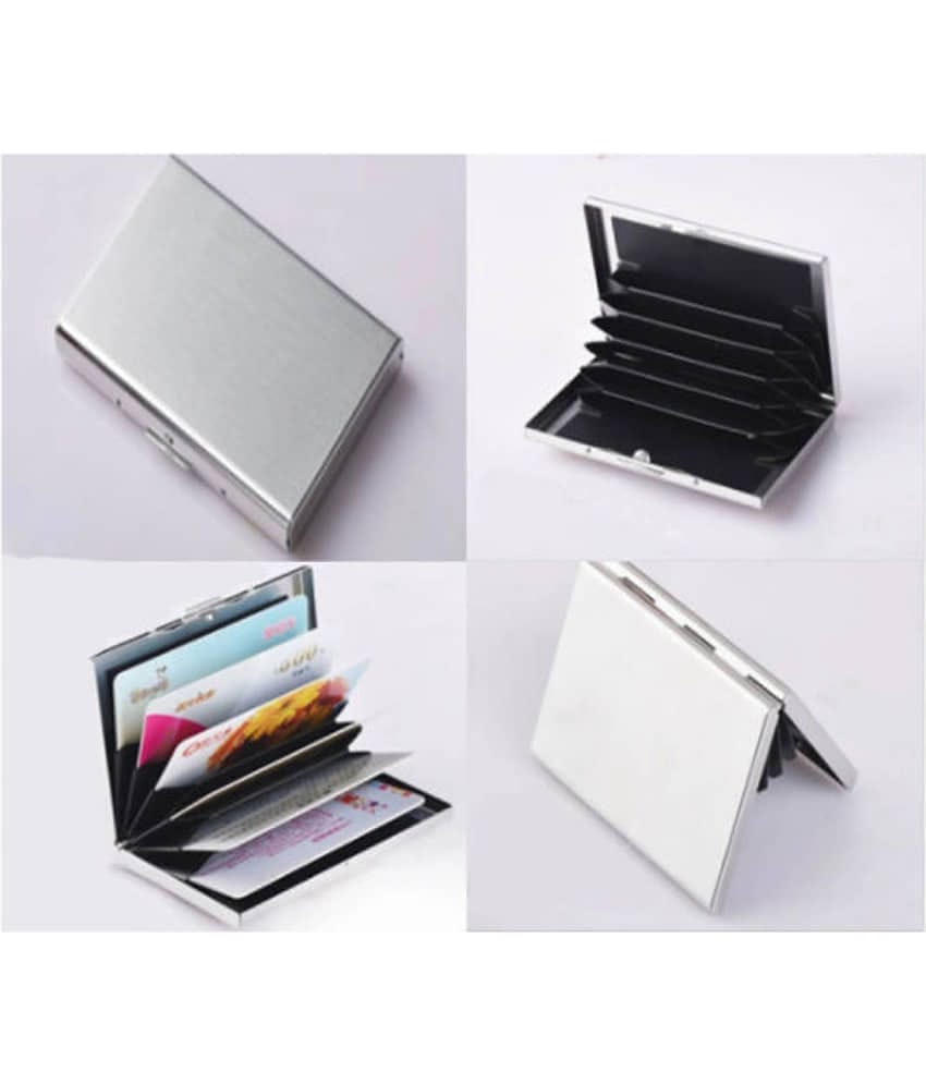 FSN-Quality Steel Plain ATM Card Holder with 6 card slots