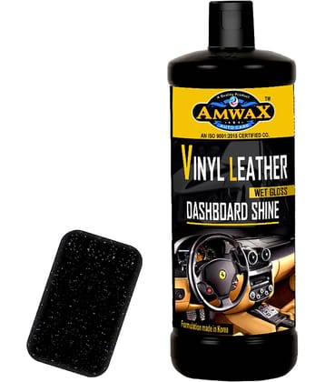 AMWAX VINYL LEATHER & DASHBOARD POLISH 1 LTR CAP PKG