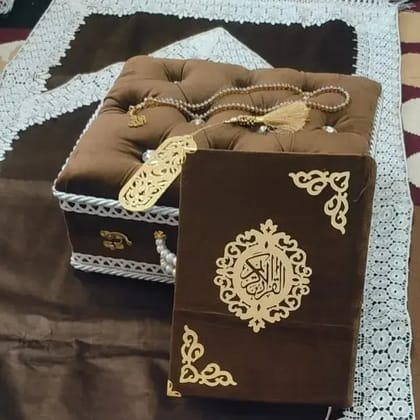 Beautiful Quran Box With Janamaz Wedding gift