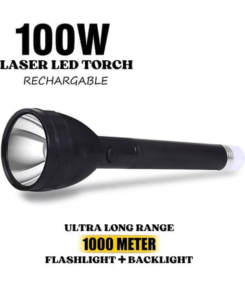 FIRSTLIKE - Above 50W Rechargeable Flashlight Torch ( Pack of 1 )