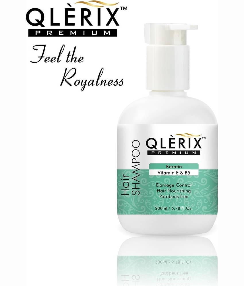 QLERIX Premium Keratin with Vitamin E & B5 Shampoo QLERIX Premium Keratin Shampoo pack of 2 Shampoo 200 ML mL Pack of 2