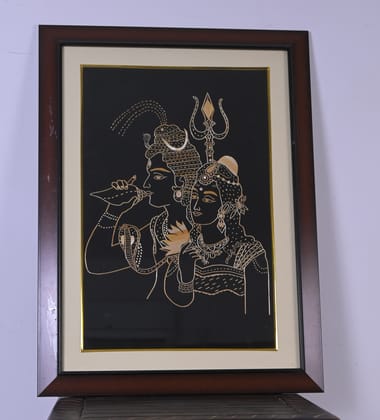 Handcrafted Shiv Parvati String Art Wall Frame