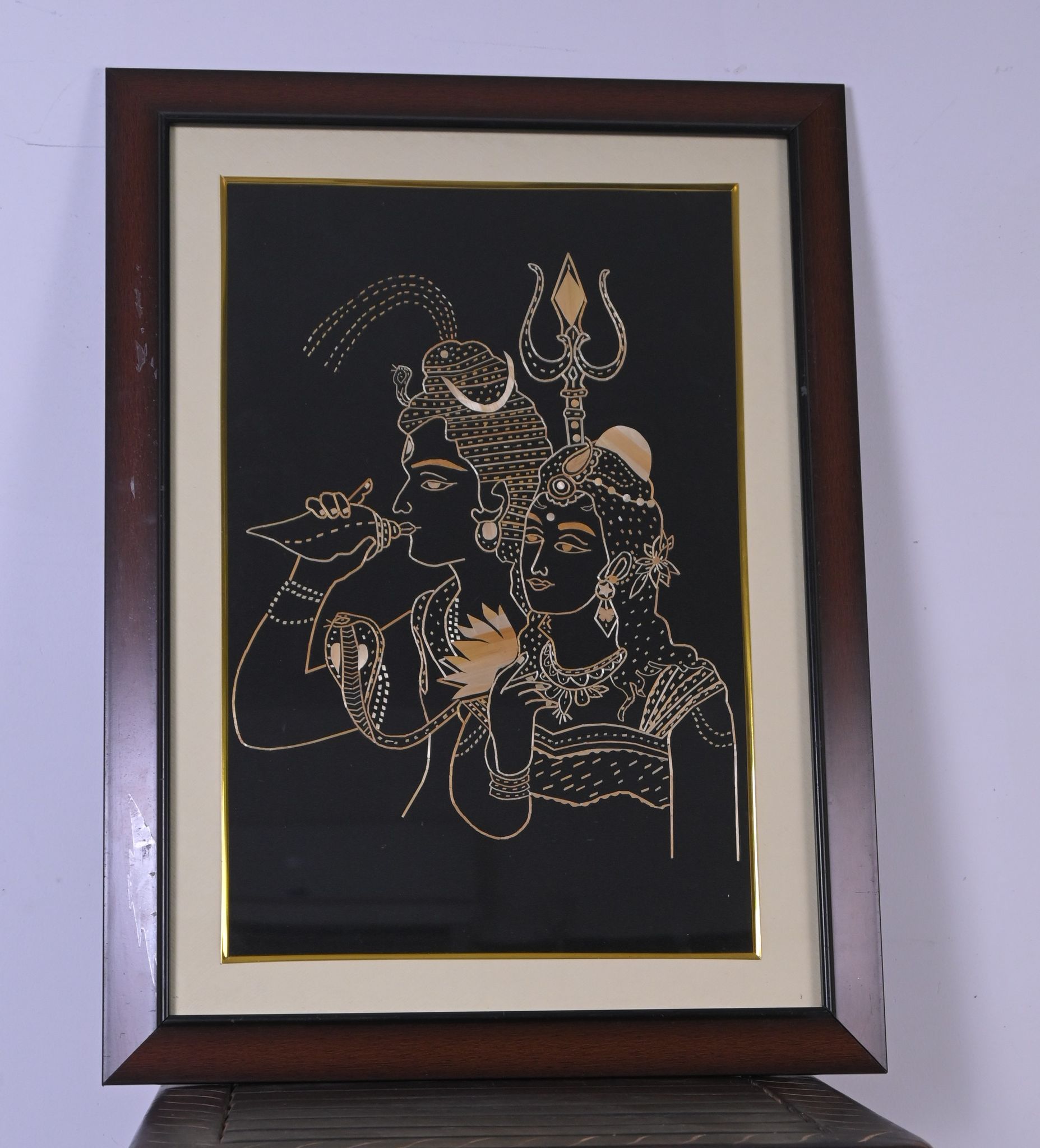 Handcrafted Shiv Parvati String Art Wall Frame