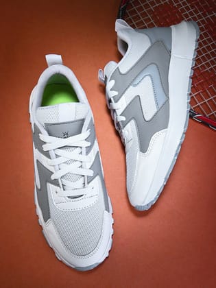 Woakers Grey synthetic leather Lace up Causal ShoesforMen - UK9