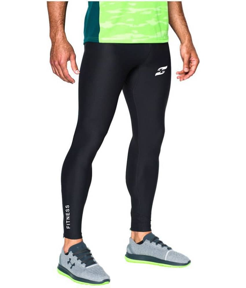 Just Care Fitness Men Tight, Unisex 100% Polyester Compression Lower, Gym Tight, Cycling Tight, Yoga Pant, Jogging Tights