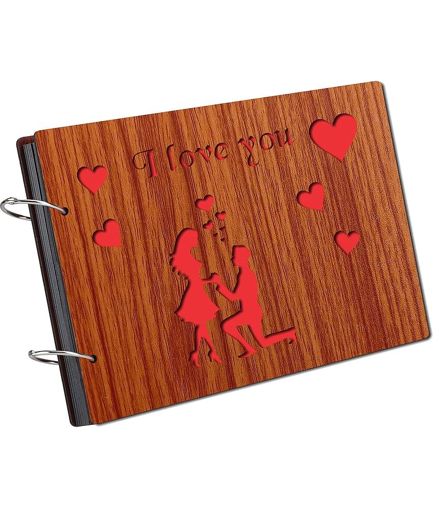 Asmi Collection - Brown Wood Scrap Book