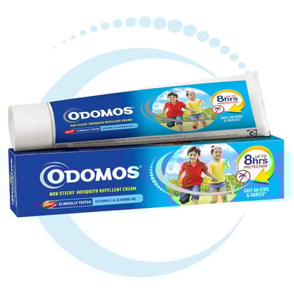 Odomos Cream - Non-Sticky Mosquito Repellent, 50 g Tube