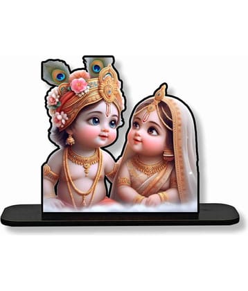 Saf Wood Radha Krishna Idol ( 22 cm )
