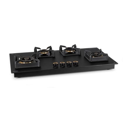 4 Burner DFVS Matt Glass Hob with 2 Triple Ring Total Brass Burners Auto Ignition (BH1094XLDFTHT2TRMG) (Copy)