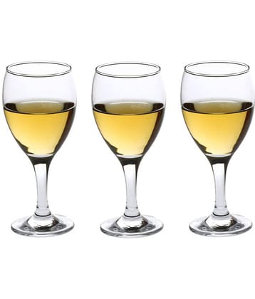 Afast Wine  Glasses Set,  250 ML - (Pack Of 3)