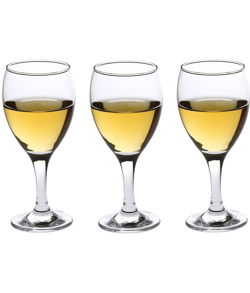 Afast Wine  Glasses Set,  250 ML - (Pack Of 3)