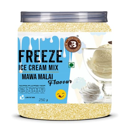 Brew Lab Instant Mawa Malai Freeze Ice cream Mix Powder | Easy To Make | Ready To Eat 250 gm