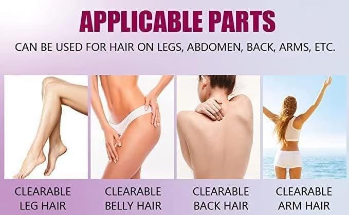 Crystal Hair Eraser Stone, Painless Magic Crystal Hair Remover for Women Men Exfoliator Tool for Arms Legs Back Bikini