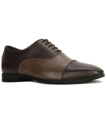 Bata Brown Mens Oxford Formal Shoes - None
