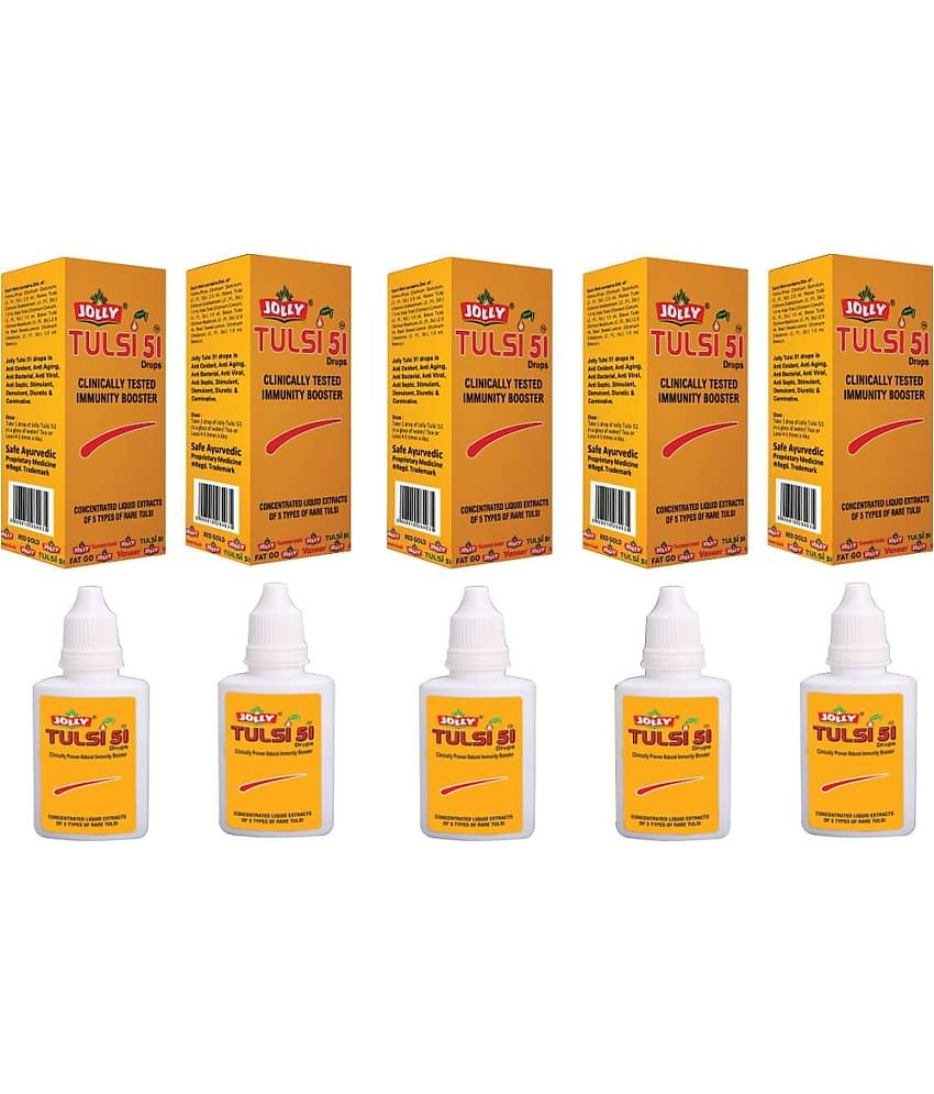 Jolly Tulsi 51 Drops Best Immunity Booster Liquid 5 Gm Pack of 5