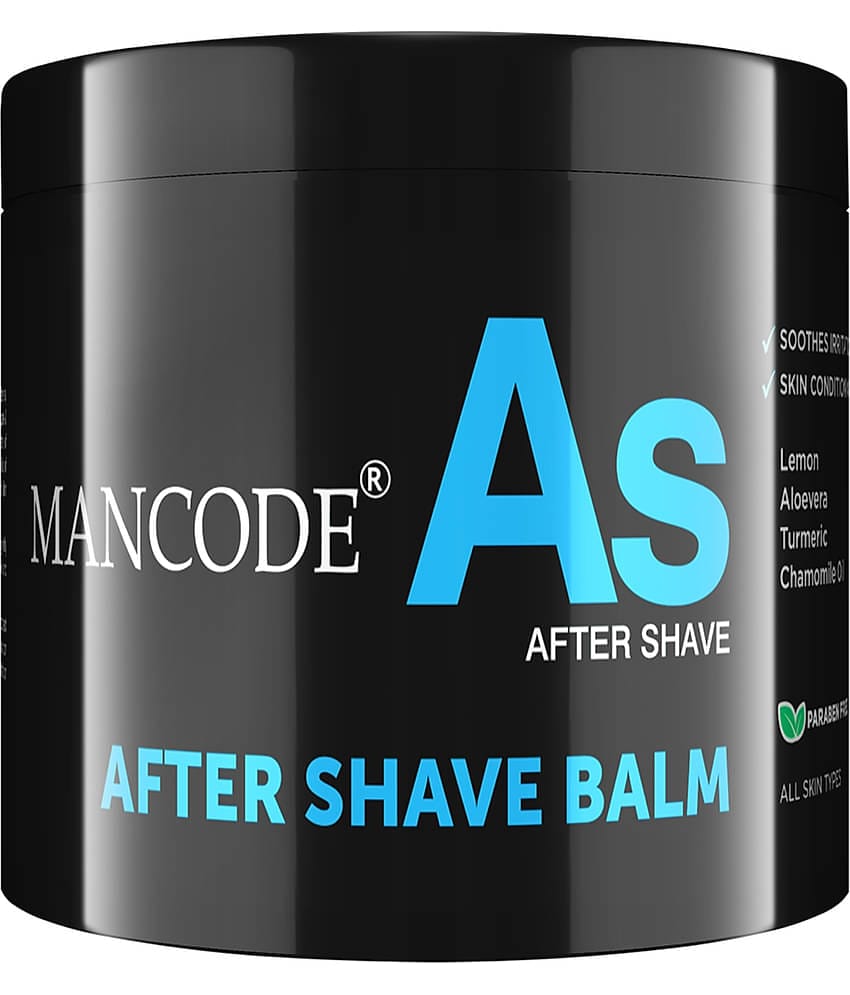 Mancode After Shave Balm ,Post Shave Treatment , Lemon Oil Aloe vera Turmeric, 100 gm (Pack of 1)
