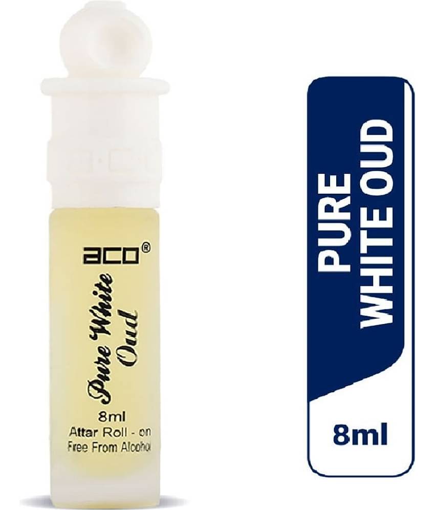 aco perfumes Pure White Oud Concentrated   Attar Roll On 8ml