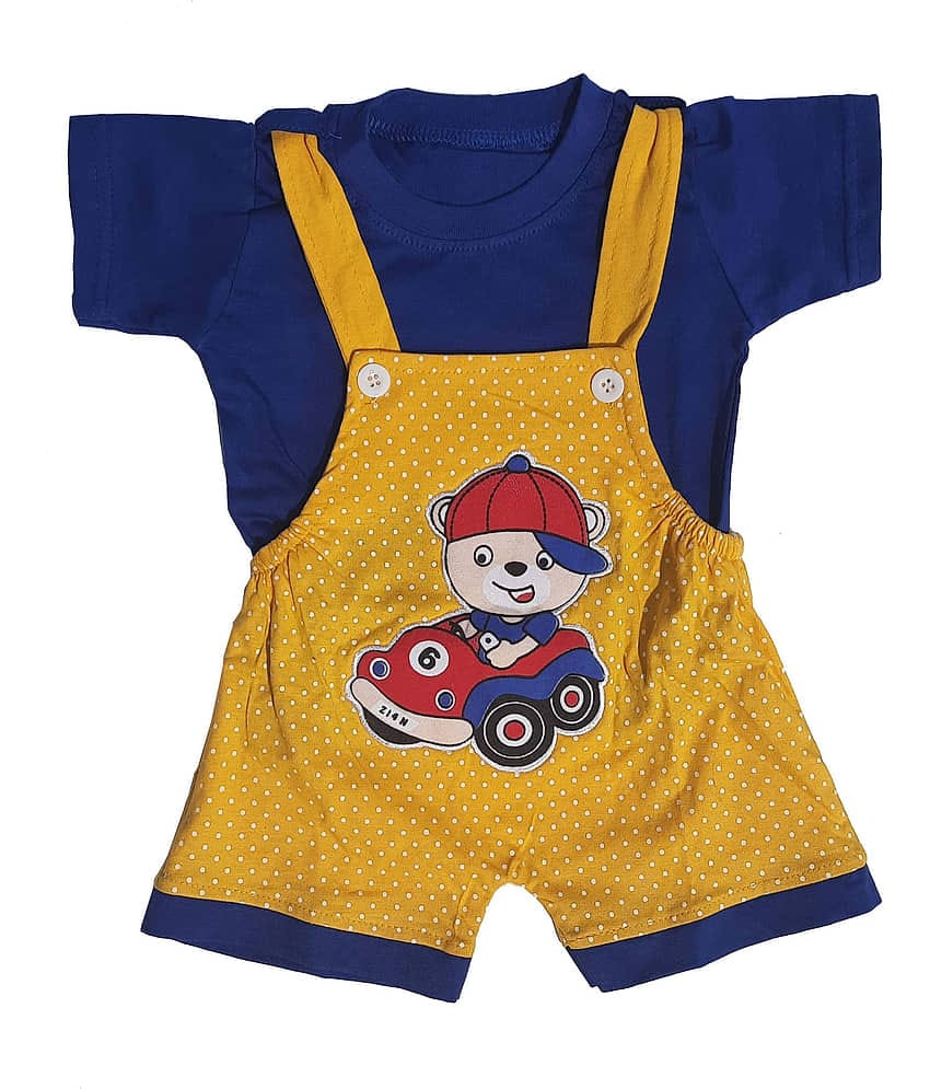 TRITI Pack of 1 Baby Boys 100% Cotton Tops & Bottoms Sets ( Red )