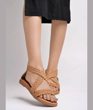 Shoetopia Tan Women's Flats