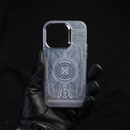 iPhone Series Luxury Future Tech Punk Case-iPhone 14 / White