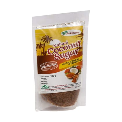 PNC - Pavitram Nature Care Organic Coconut Sugar 100 Gram Each Pack of 2