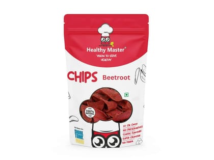 Healthy Master Beetroot Chips - Baked and Nutritious (Chatpata Spice) - 100 Gram