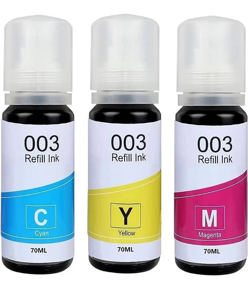KALAR  L3110 Ink For 003  Multicolor Ink ( 70 ml ) Pack of 3 For 003 Ink for E_pson L3110 L3150 L3115 L3116 L3101 L3210 L3215 L3216 L3250 L3151 L3152