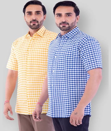 DESHBANDHU DBK - Multicolor Cotton Regular Fit Men's Casual Shirt (Pack of 2 )