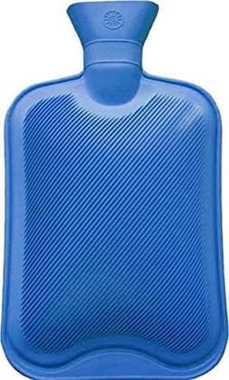 Blue Rubber Hot Water Bag for Pain Relief & Warmth Blue Rubber Hot Water Bag for Pain Relief & Warmth
