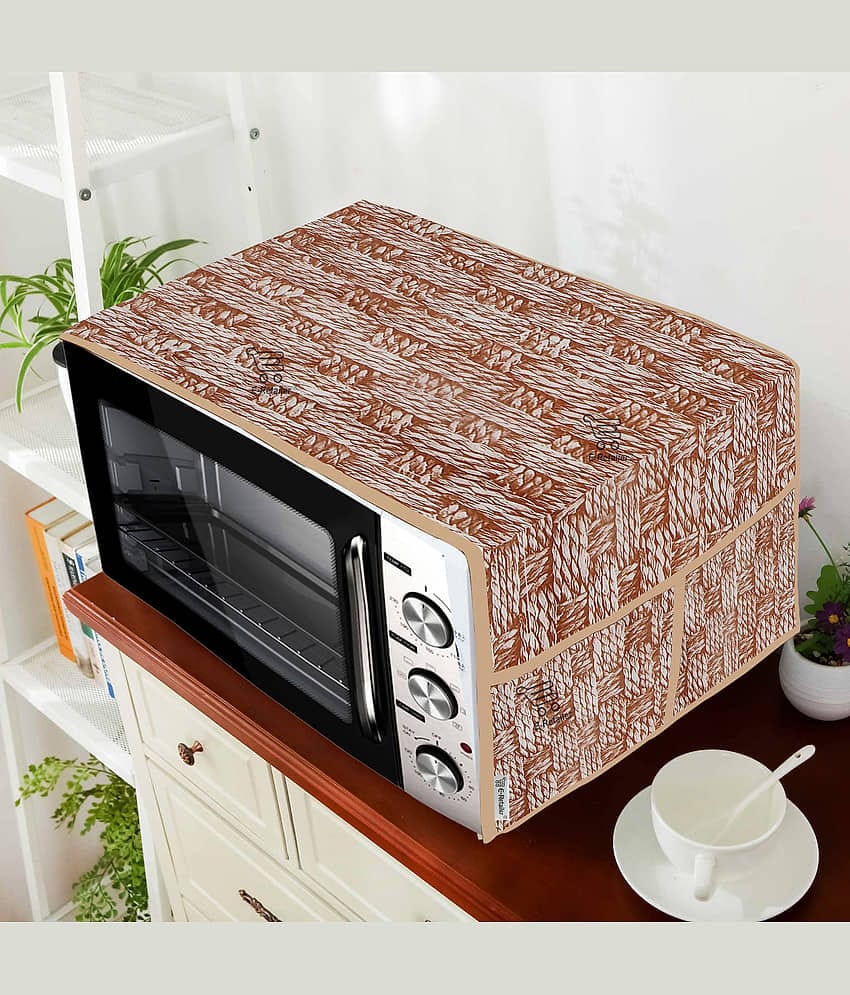 E-Retailer Single PVC Yellow Microwave Oven Cover - 23-25L