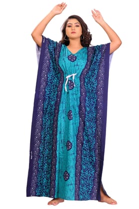 Fabimi Women Cotton Kaftan Nighty New