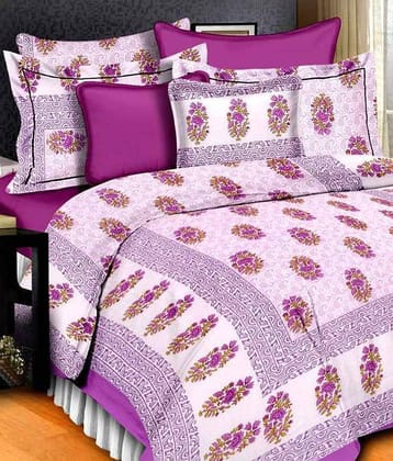 Uniqchoice Cotton Double Bedsheet ( Multi )