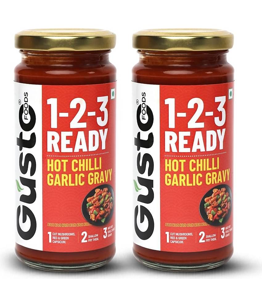 Gusto Foods Instant Hot Chill Gravy 250 gm Each (Pack of 2)
